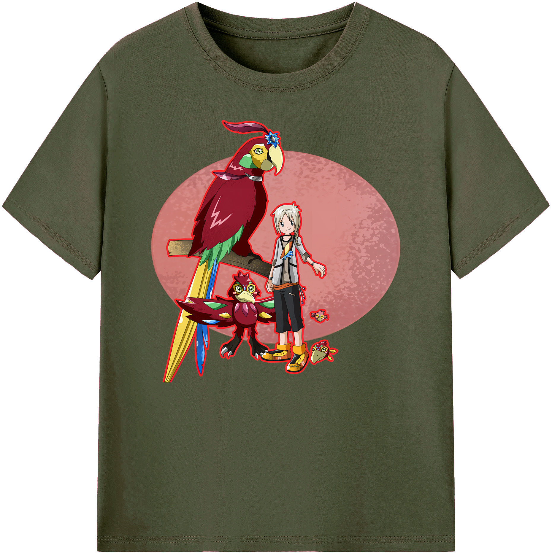 （画像用） Digimon デジタルモンスター/デジモン 綿100％ メンズ半袖Tシャツ｜肌触りやわらか＆通気性